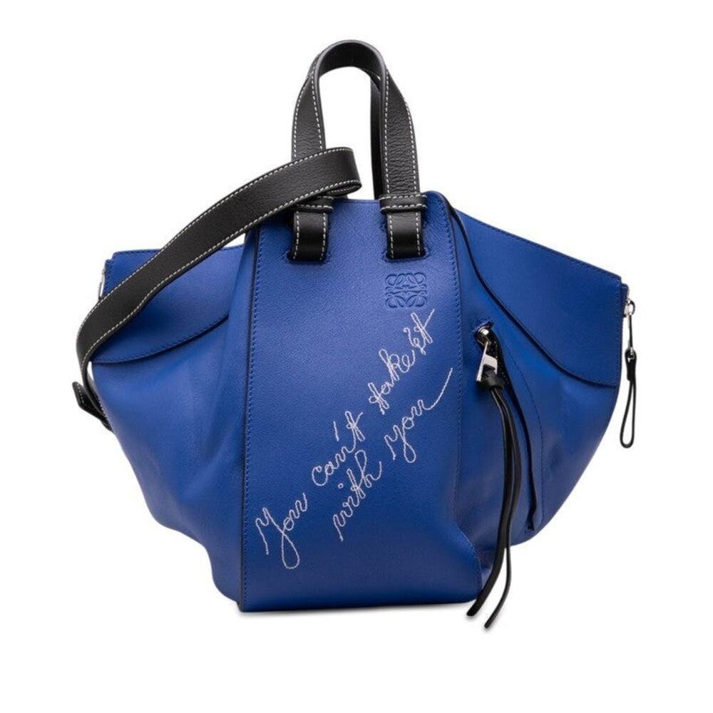 Loewe Anagram Hammock Small Handbag Blue